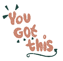 You Go Typography Sticker