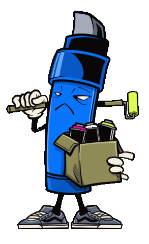Character Graffiti Sticker by M I A O