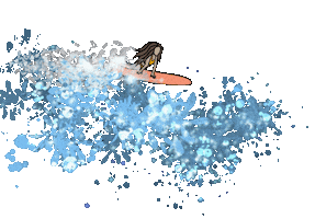 Surf Effects Sticker by Ninarosaqua