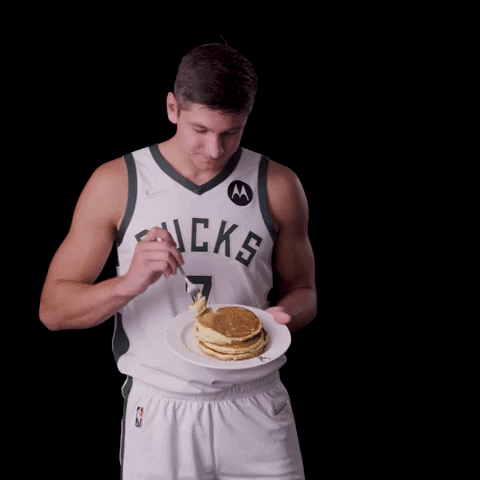 Hungry Breakfast Time GIF by Milwaukee Bucks