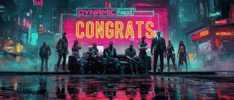 Neon Celebrate GIF by TeamDN