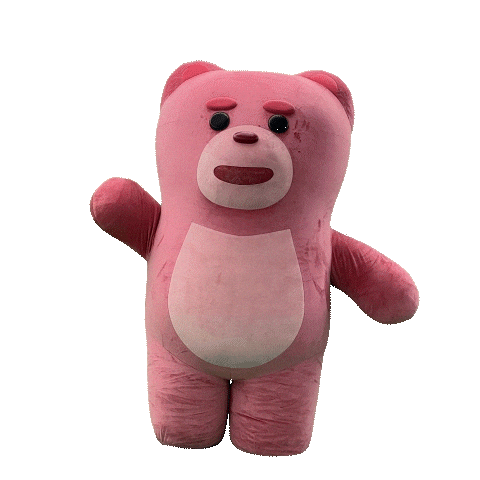 Pink Bear Sticker