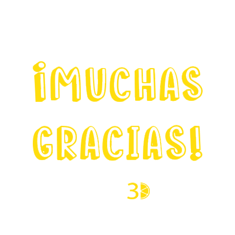 Muchas Gracias Sticker by Lymo3D