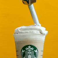 whipped cream starbucks GIF by Frappuccino