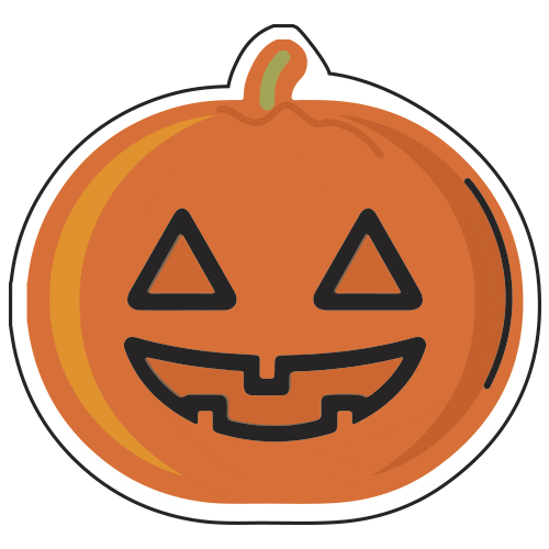 Halloween Pumpkin Sticker