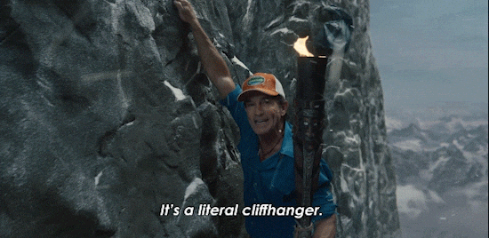 It's a literal cliffhanger!