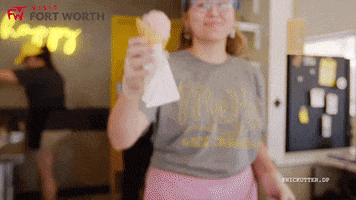 Happy Ice Cream GIF by Visit Fort Worth