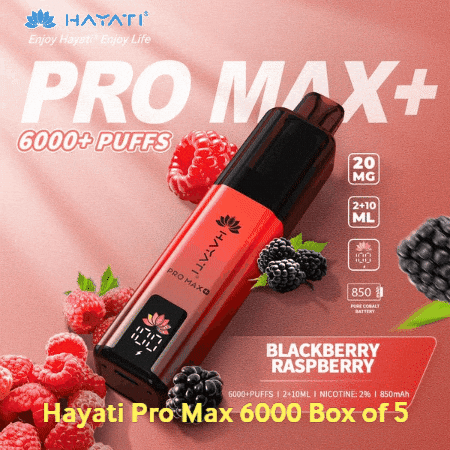 Hayati Pro Max 6000 Box Of 5 GIF