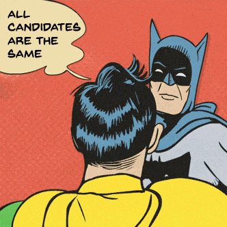 All candidates are the same Batman and Robin