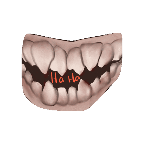 Laugh Vampire Sticker by Dillannov