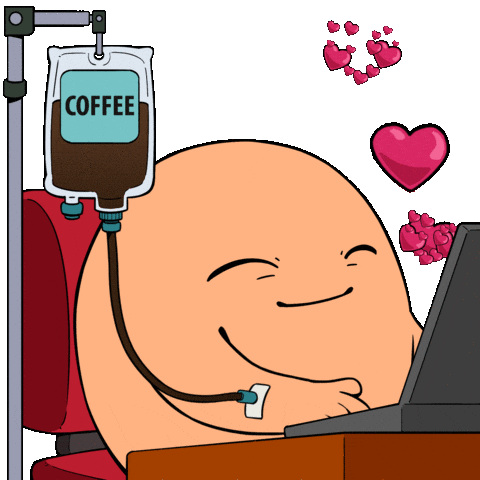 Coffee Work Sticker by Memeland by 9GAG