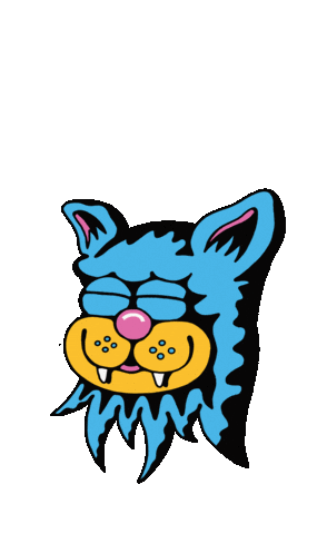 Cat Halloween Sticker by Killer Acid