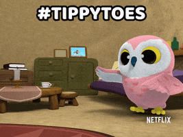 Owl Tippy Toes GIF by YooHoo to the Rescue