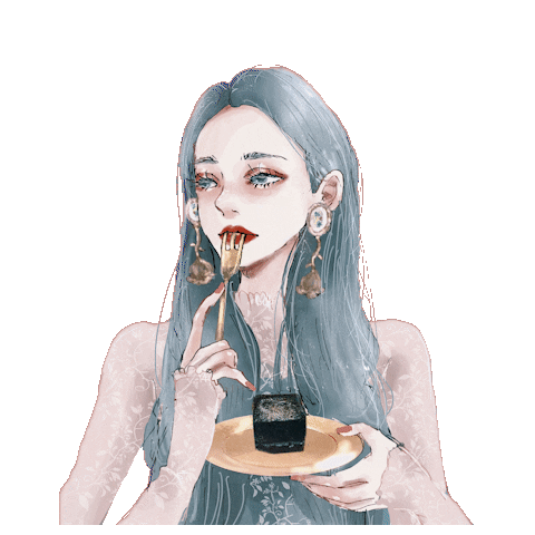 Eating Sticker by sleepyhead