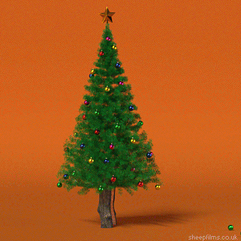 Christmas Tree GIF by sheepfilms