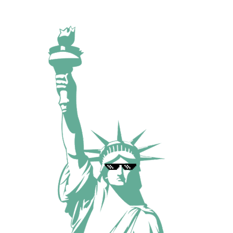 Lady Liberty Sneakers Sticker by American Rag Cie ME
