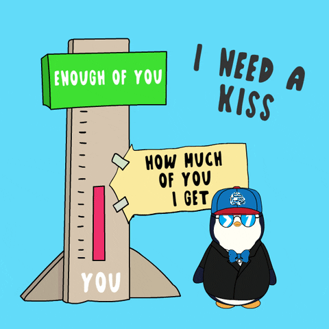 Kissing Kiss Me GIF by Pudgy Penguins