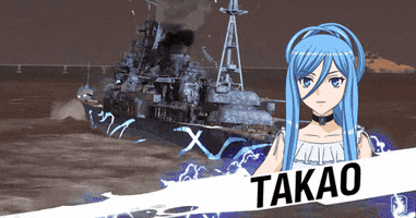 WorldofWarships battleship wows world of warships takao GIF