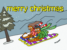 Snowboarding Merry Christmas GIF by shremps