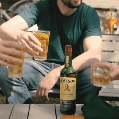 cheers drinks GIF by Jameson Irish Whiskey