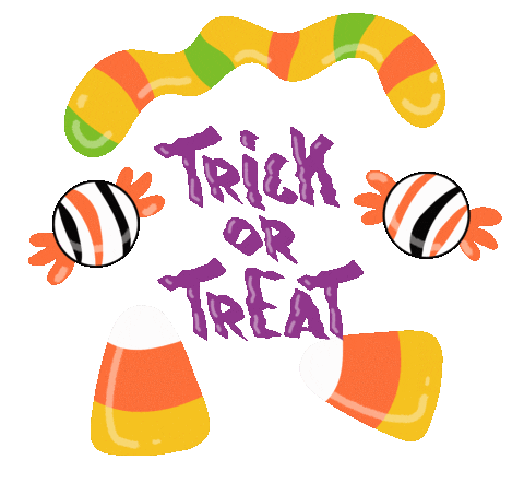 Trick Or Treat Halloween Sticker by patriciaoettel.illustration for iOS ...