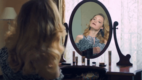 Woman Mirror GIF by TV Domashniy