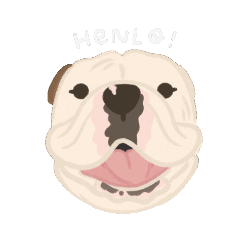 Dogs Pug Sticker by Ann of Facedit