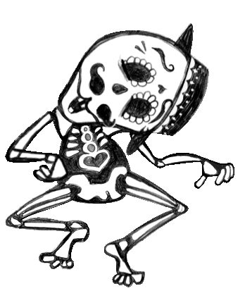 Skeletitos Sticker