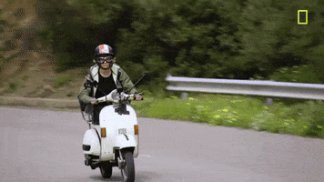 Cara Delevingne Scooter GIF by National Geographic Channel