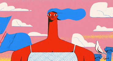 christophsarow art animation illustration woman GIF