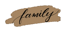 Family Calligraphy Sticker