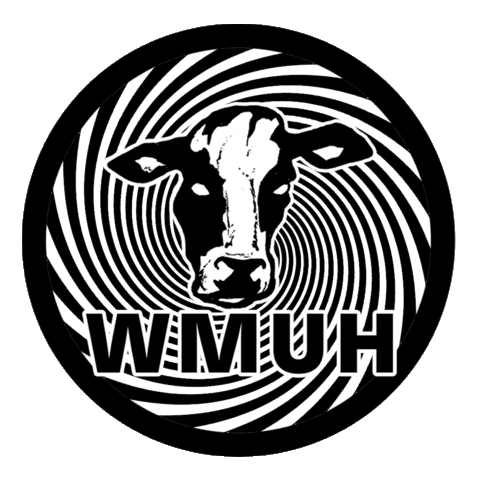 Radio Cow Sticker by Muhlenberg College