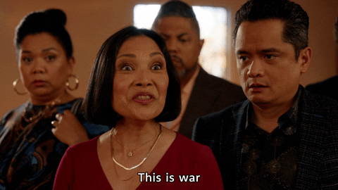 Giphy - This Means War Comedy GIF by Easter Sunday