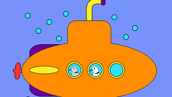 Explore Yellow Submarine GIF by Dovemania!