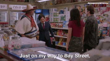 Suit And Tie Mexican GIF by Kim's Convenience