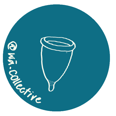 Period Menstrual Cup Sticker by Wā Collective