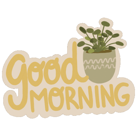 Illustration Morning Sticker