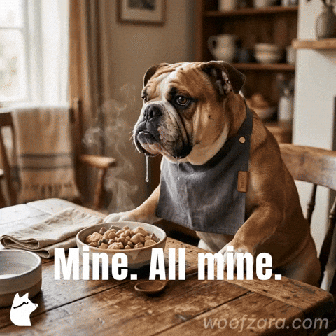 Hungry Bulldog GIF by Woofzara