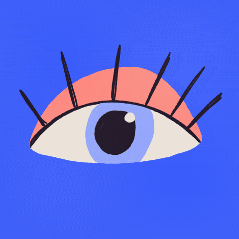 Eyes See GIF by Friederike Olsson - Illustration