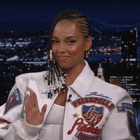 Alicia Keys Laughing GIF by The Tonight Show Starring Jimmy Fallon