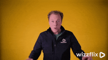 Wizzflix_ yes yellow point spin GIF