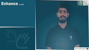 Enhance Sign Language GIF by ISL Connect