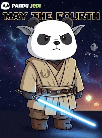 May The Fourth Be With You Star Wars GIF by Pandu Pandas