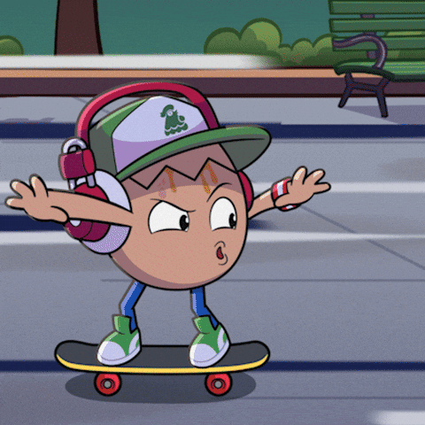 On My Way Skateboarding GIF by bad egg co