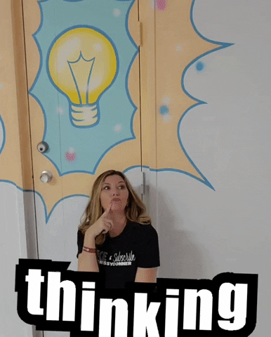 Thinking Think GIF by Crissy Conner