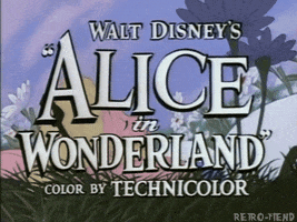 alice in wonderland disney GIF by RETRO-FIEND