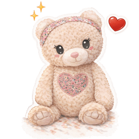 Teddy Bear Love Sticker