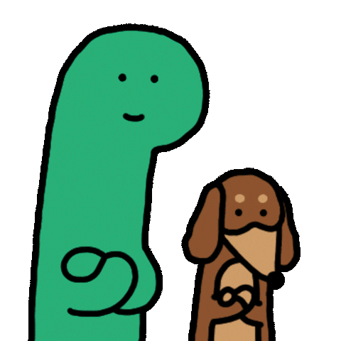 Dog Yes Sticker by Joguman Studio