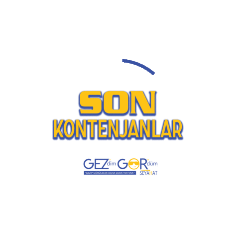 GEZDİM GÖRDÜM SEYAHAT Sticker