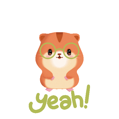 Hamster Sticker by Elen Lescoat
